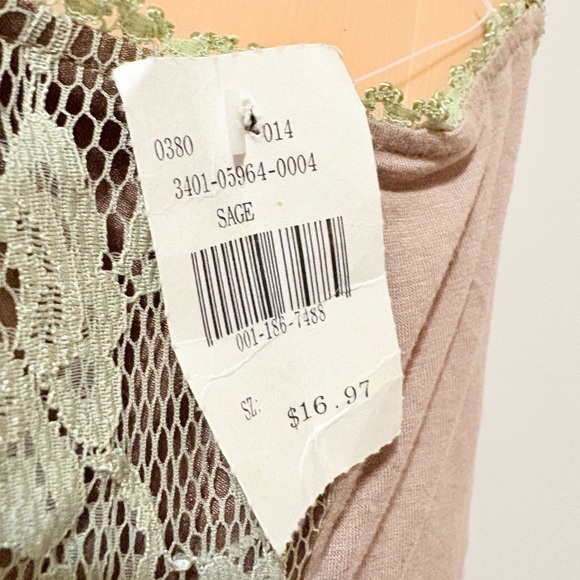 Lace-Up Green Lingerie Chemise - Picture 7 of 7